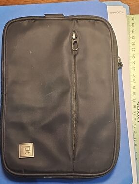 Tablet Pouch Or Men's Black Travel Tech Organizer Pouch